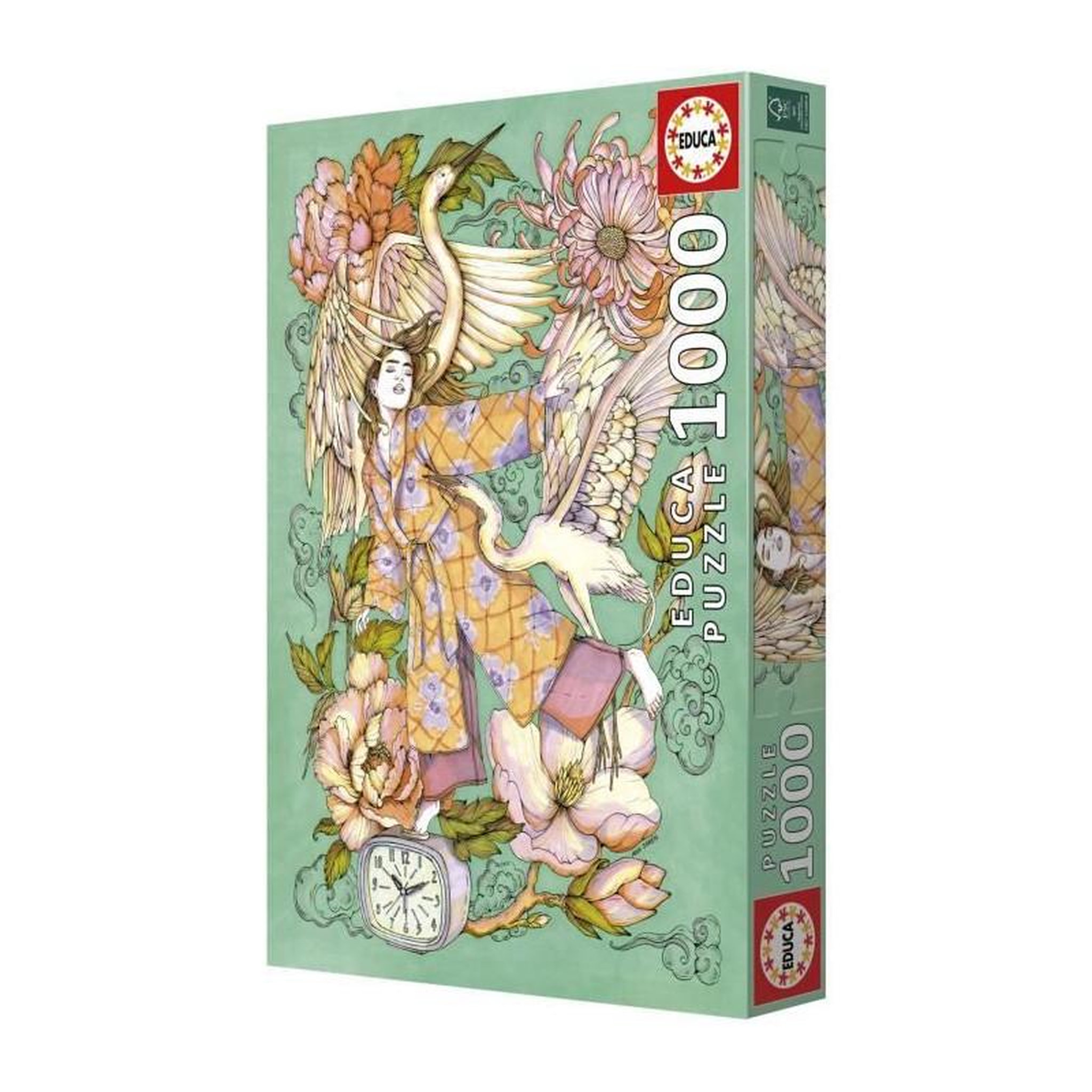 Voir la diapositive 3 : EDUCA Puzzle adulte 1000 pièces – Réveil – Ana Jarén – Illustration artistique – Educa