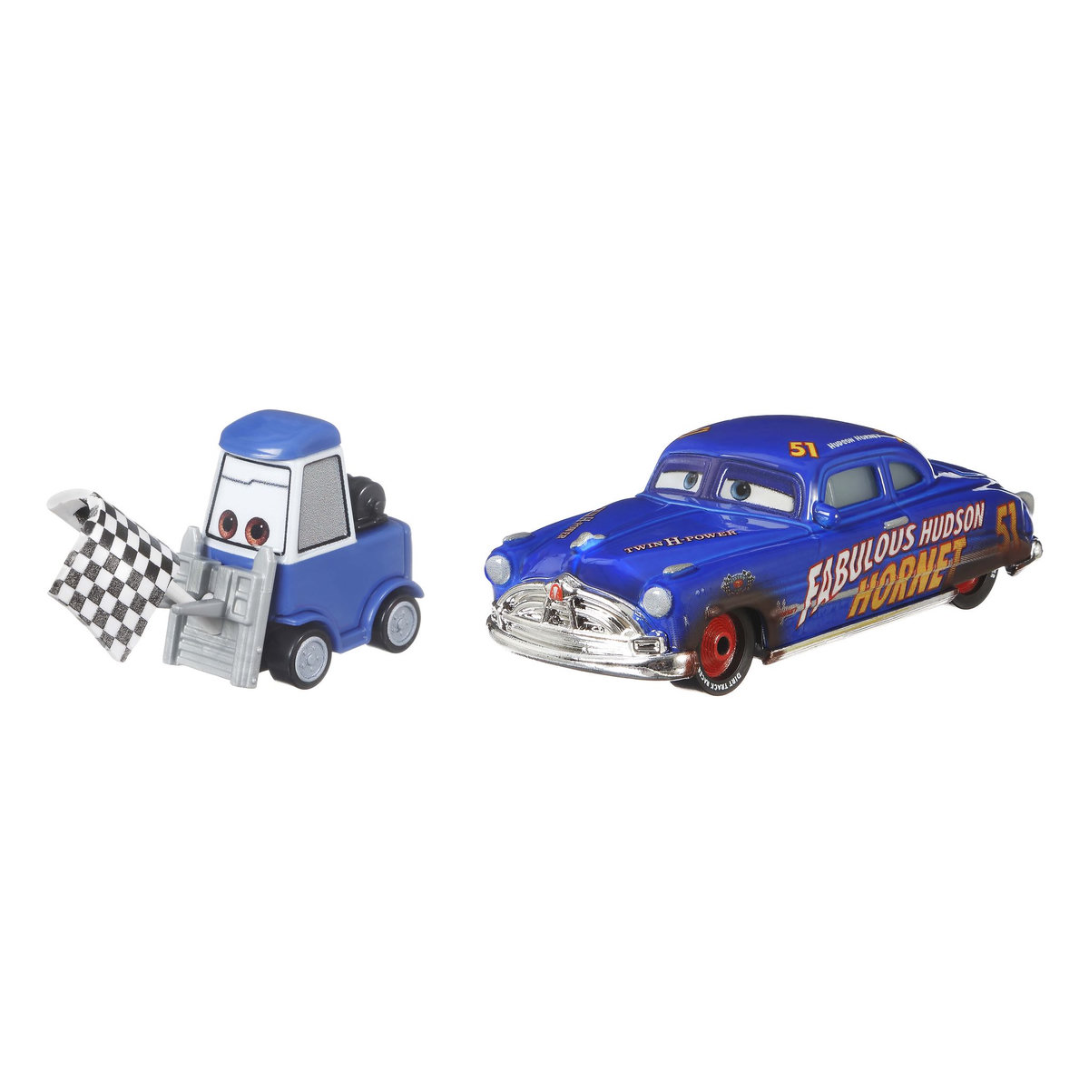MATTEL Mattel Pack de 2 véhicules - Cars - Dale Double Embrayage et Fabuleux Hudson Hornet Piste de terre