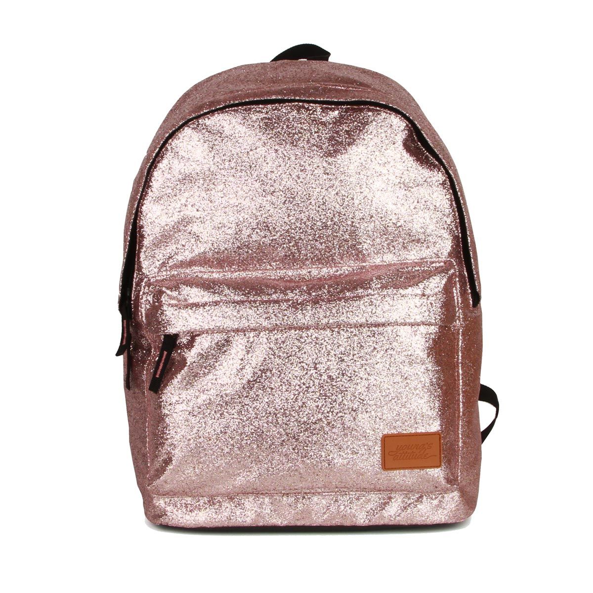 YOUNG'S ATTITUDE  Sac à dos 1 compartiment + poche avant 24L fille rose effet pailleté