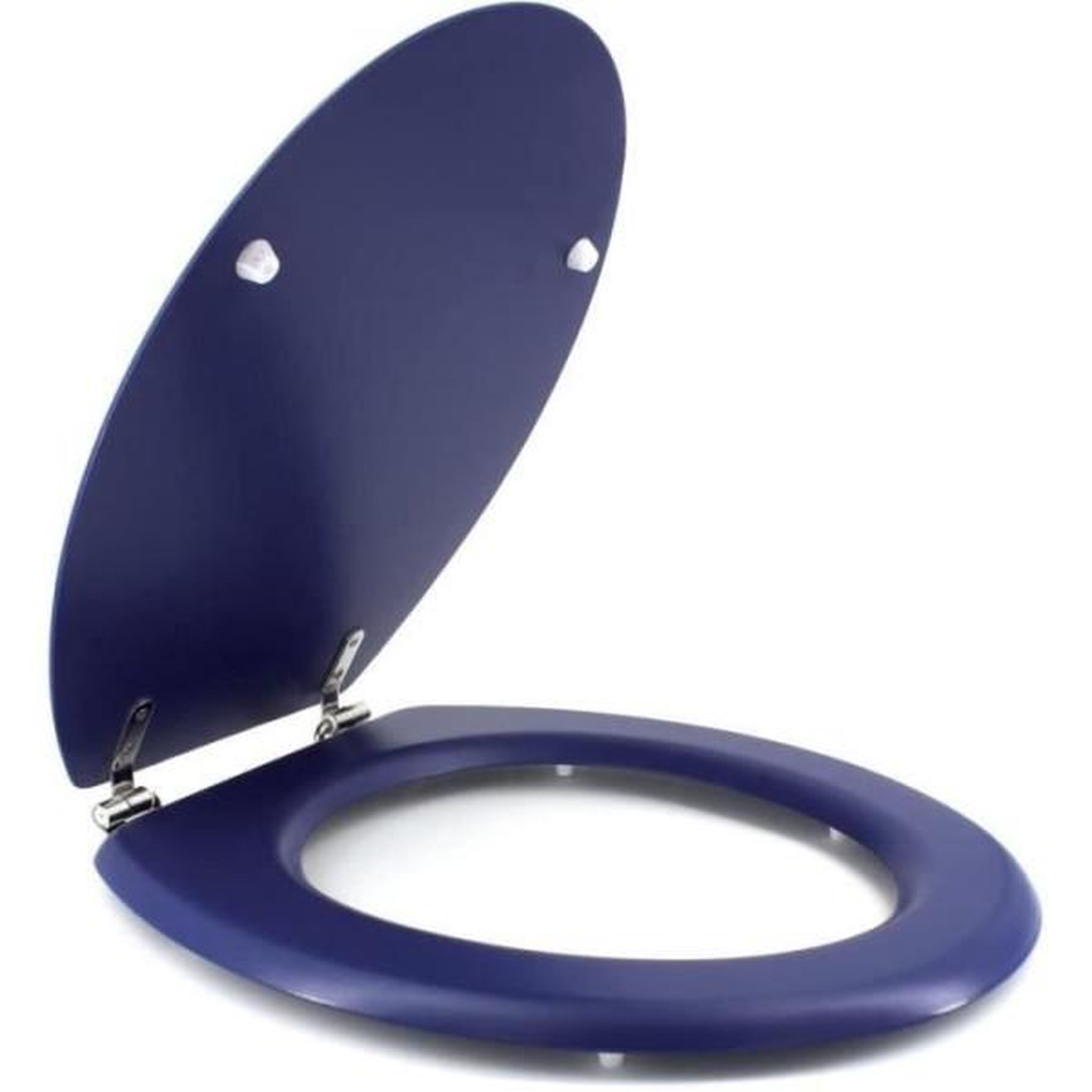Voir la diapositive 5 : GELCO GELCO DESIGN Abattant WC Dolce - Charnieres inox - Bois moulé - Bleu marine