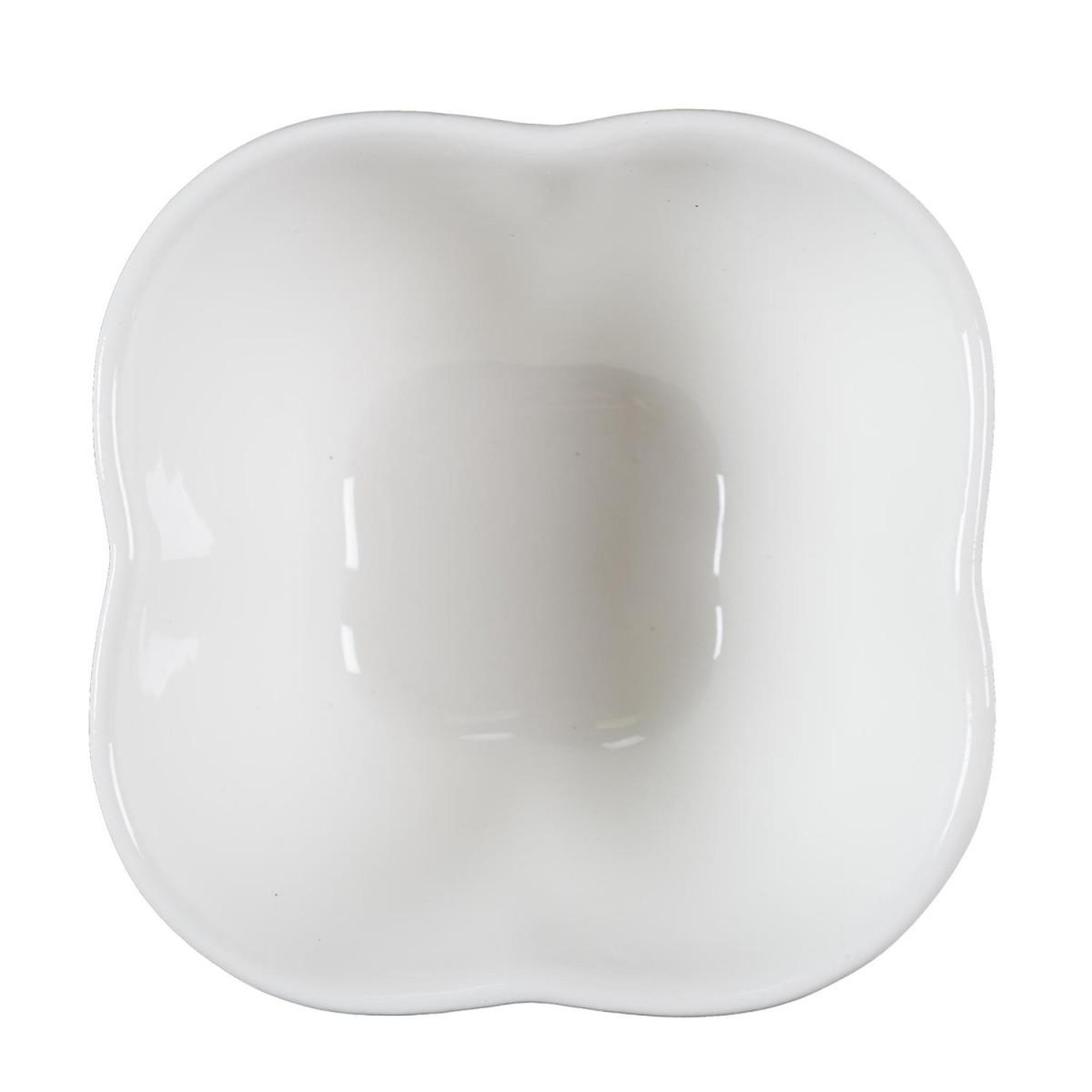 Voir la diapositive 3 : The Home Deco Factory Service apéritif 10 pièces  design  31cm blanc