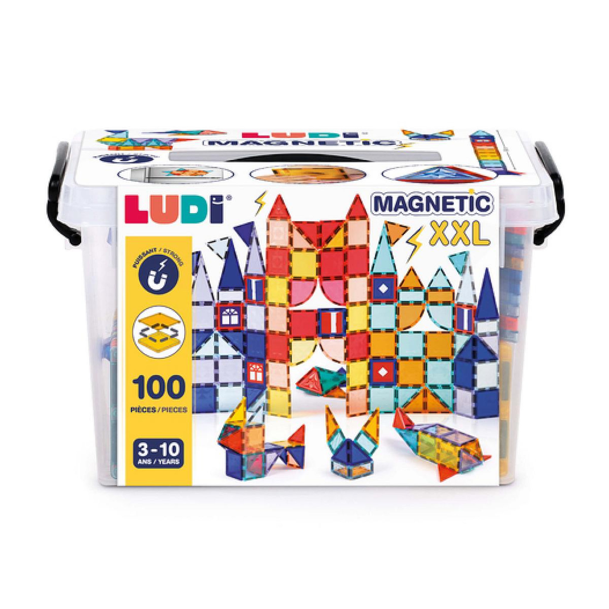 Voir la diapositive 3 : LUDI Boite de Construction Magnetique XXL