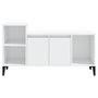 Voir la diapositive 5 : VIDAXL Meuble TV Blanc brillant 100x35x55 cm Bois d'ingenierie