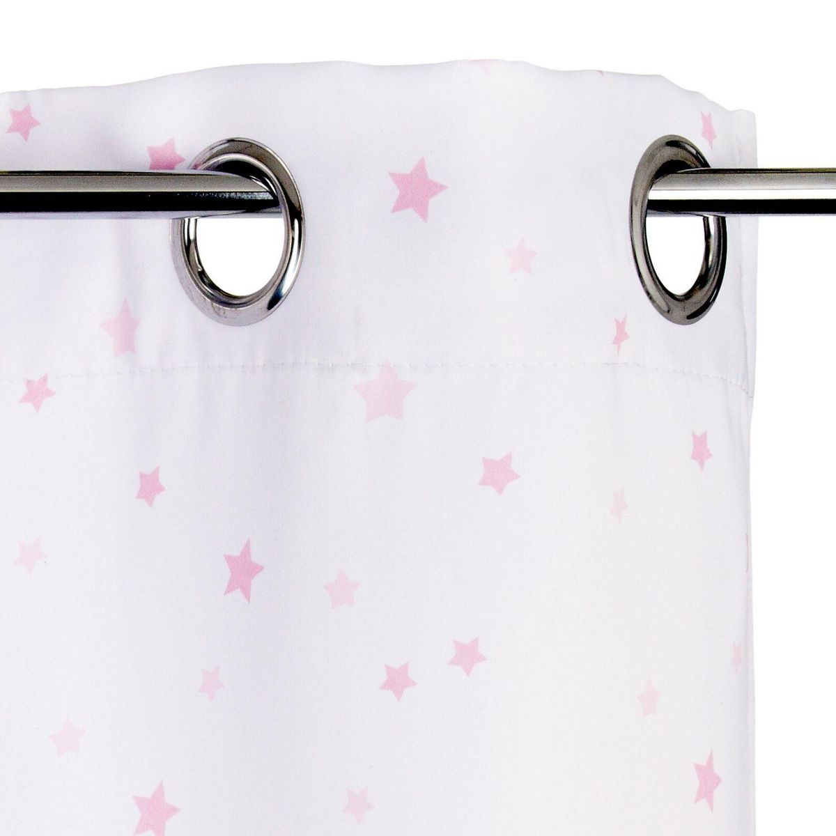 TOILINUX Lot de 2 Rideaux Princesse pour enfant - 140 x 260 cm - Rose