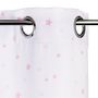 Voir la diapositive 2 : TOILINUX Lot de 2 Rideaux Princesse pour enfant - 140 x 260 cm - Rose