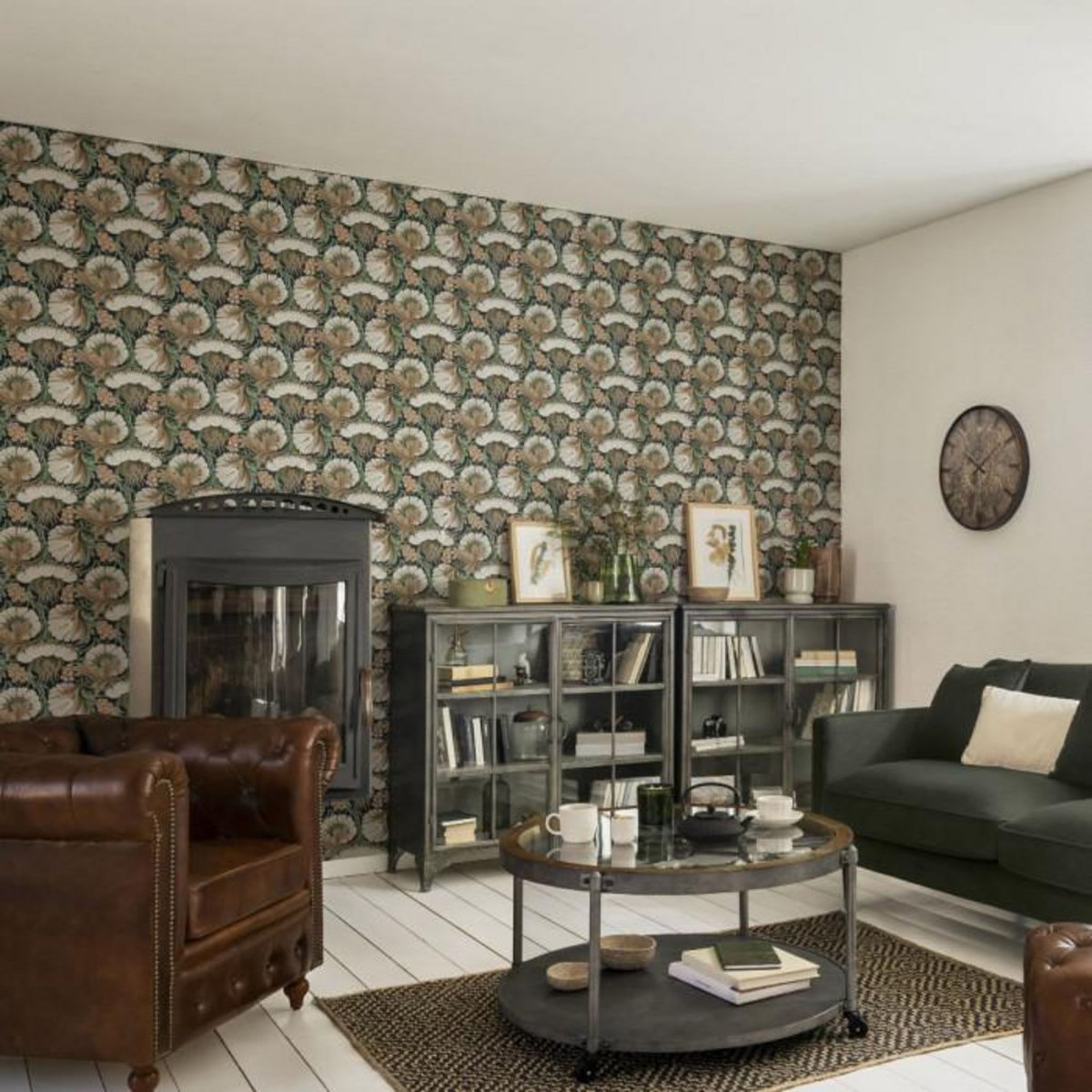 ATMOSPHERA Horloge Déco  Deyan  50cm Marron