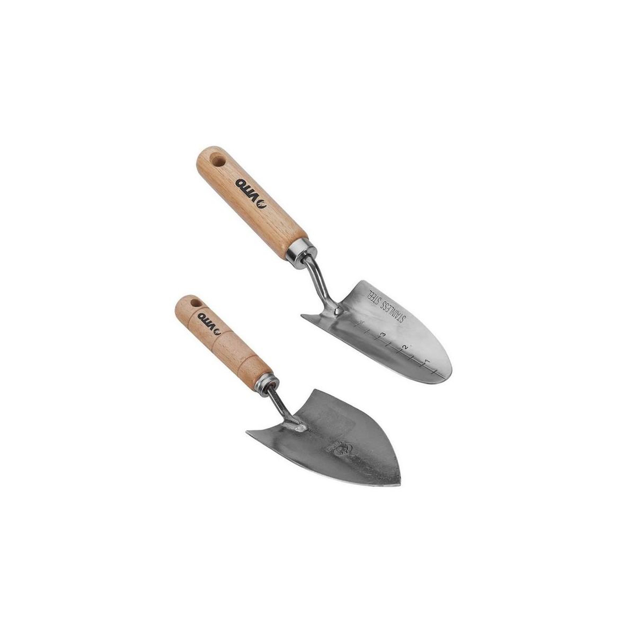 Voir la diapositive 2 : VITO Kit 9 outils de jardin Manche bois Hêtre Inox et Fer forgés à la main VITO