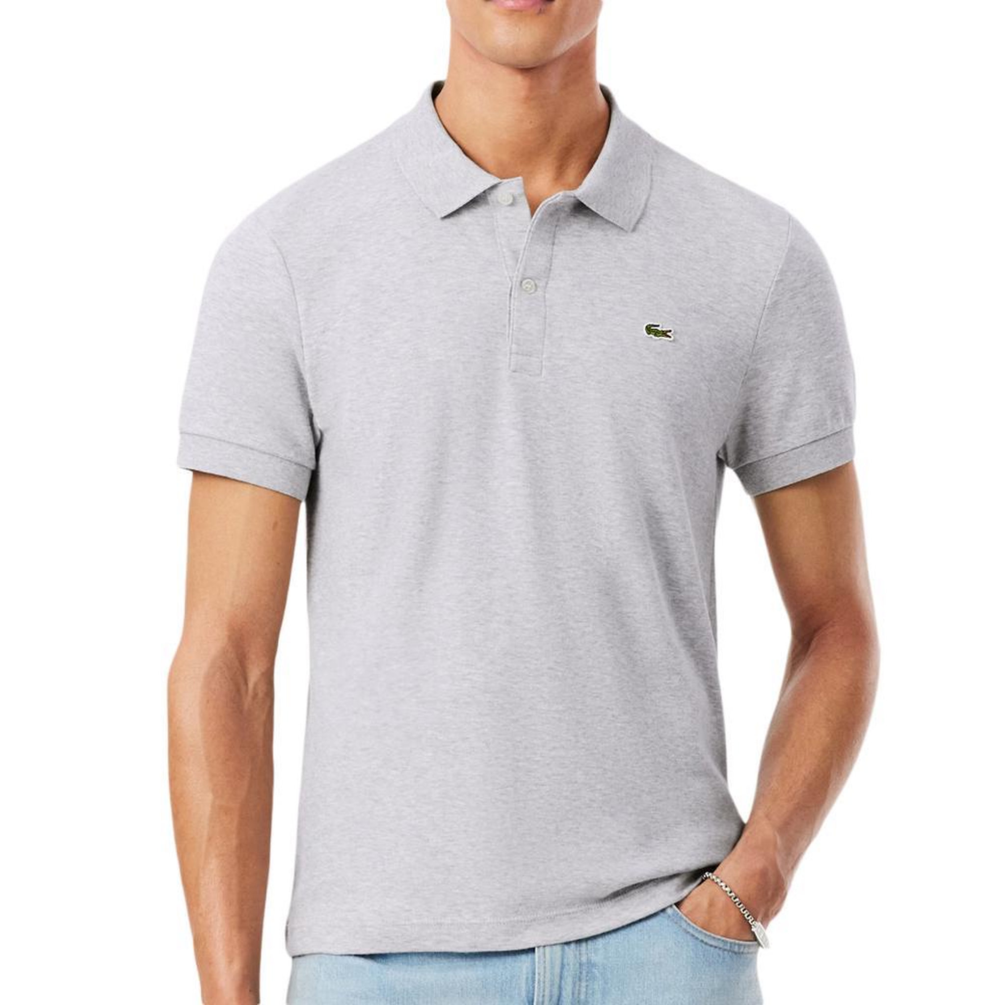 Lacoste Polo Gris Homme Lacoste Regular Fit Pima. Coloris disponibles : Gris