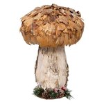 ATMOSPHERA Champignon Déco  Marron Glacé  27cm Naturel