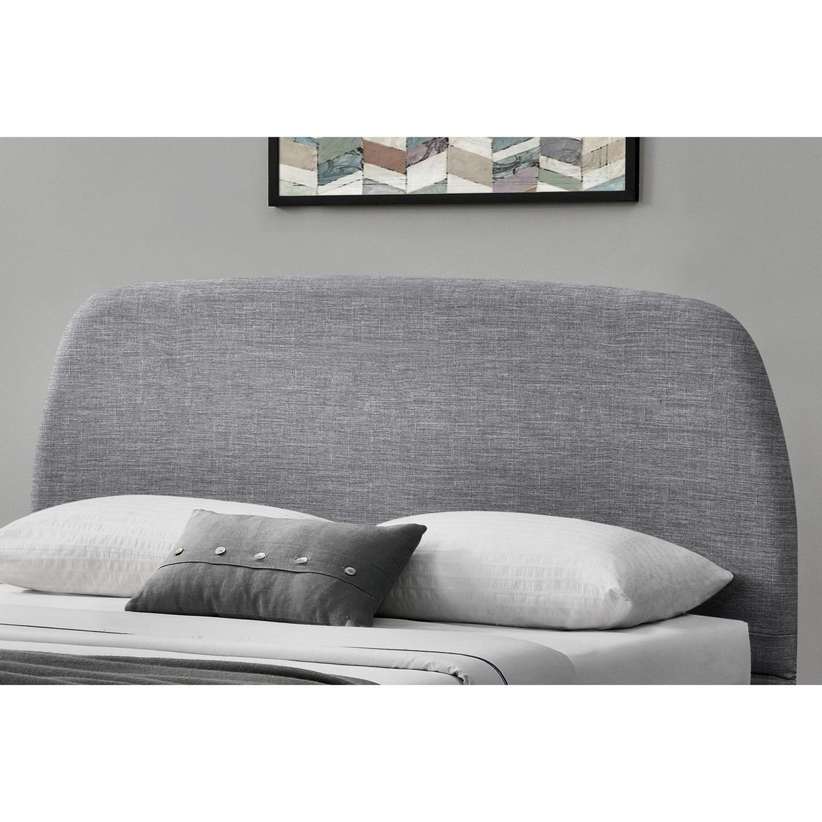 CONCEPT USINE Lit 140 x 190 cm en tissu gris clair SANDVIK