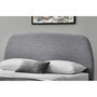 Voir la diapositive 3 : CONCEPT USINE Lit 140 x 190 cm en tissu gris clair SANDVIK