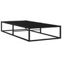 Voir la diapositive 2 : VIDAXL Cadre de lit sans matelas noir metal 90x200 cm