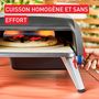 Voir la diapositive 3 : TEFAL Four à pizza gaz Pronto JM412010  pizza 30 cm préchauffage 15 min, jusqu'à 400°C