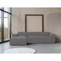 Voir la diapositive 4 : BEST MOBILIER Felix - canapé modulable d'angle gauche 4 places en tissu texturé