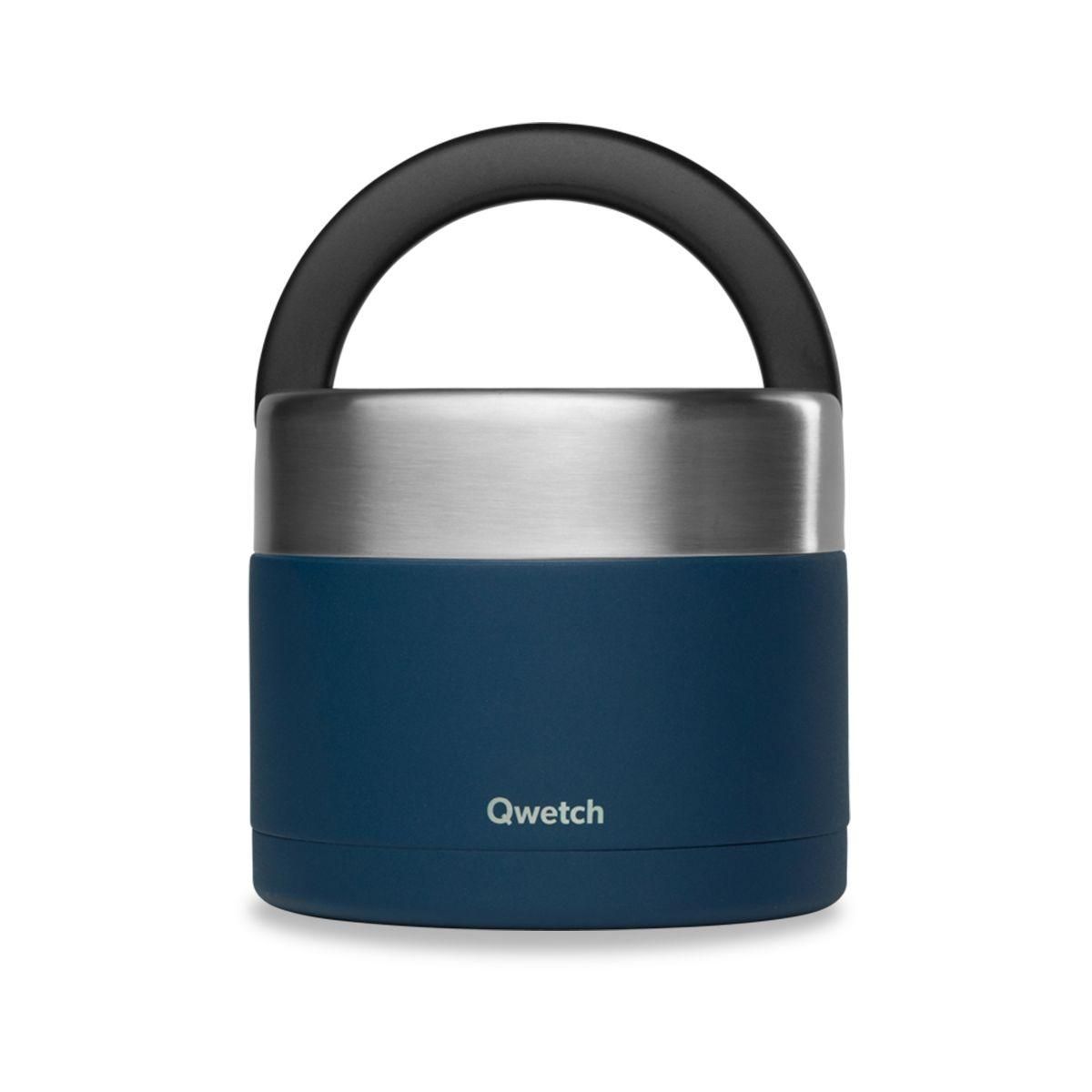 QWETCH Lunch box repas isotherme inox Granite Bleu 850ml