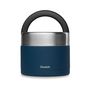 Voir la diapositive 2 : QWETCH Lunch box repas isotherme inox Granite Bleu 850ml
