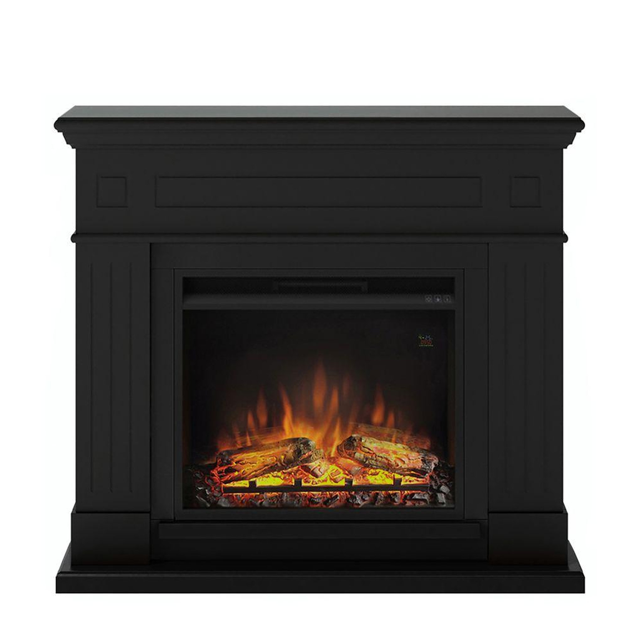 CENTRALE BRICO Cheminée électrique décorative  Larsen  Noir profond - Powerflame