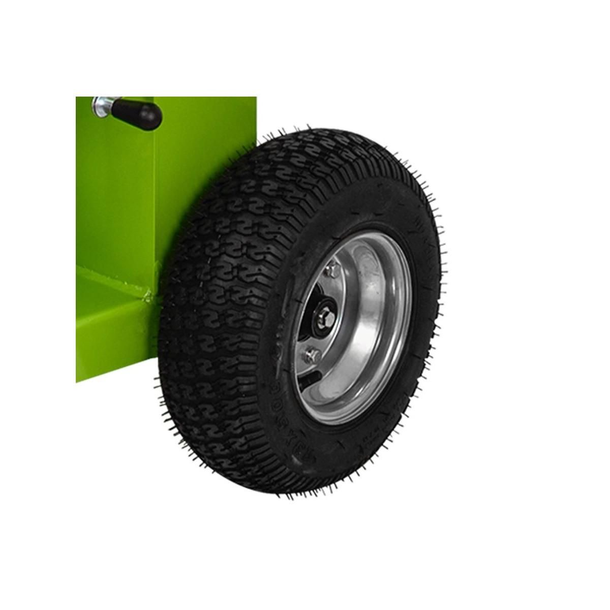 VITO Broyeur de végétaux Thermique 15CV - 3 Lames - Coupe Ø100mm Démarrage électrique Moteur 4T 420Cm3 Poignées de déplacement VITO