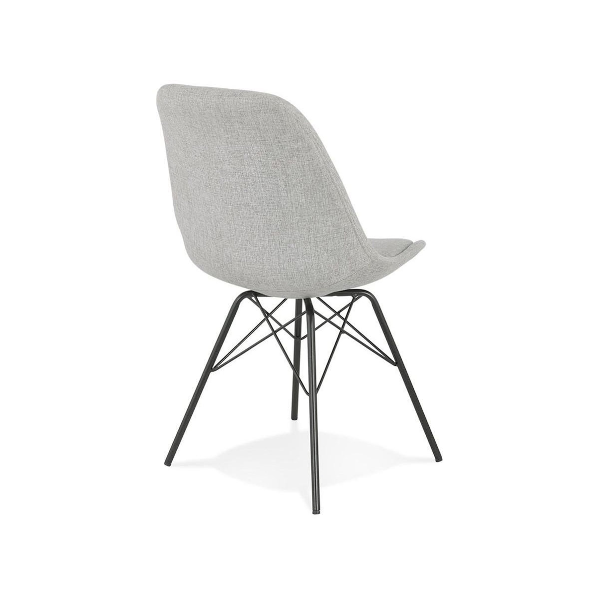 Paris Prix Chaise Design  Aliba  83cm Gris & Noir