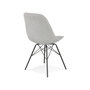 Voir la diapositive 4 : Paris Prix Chaise Design  Aliba  83cm Gris & Noir
