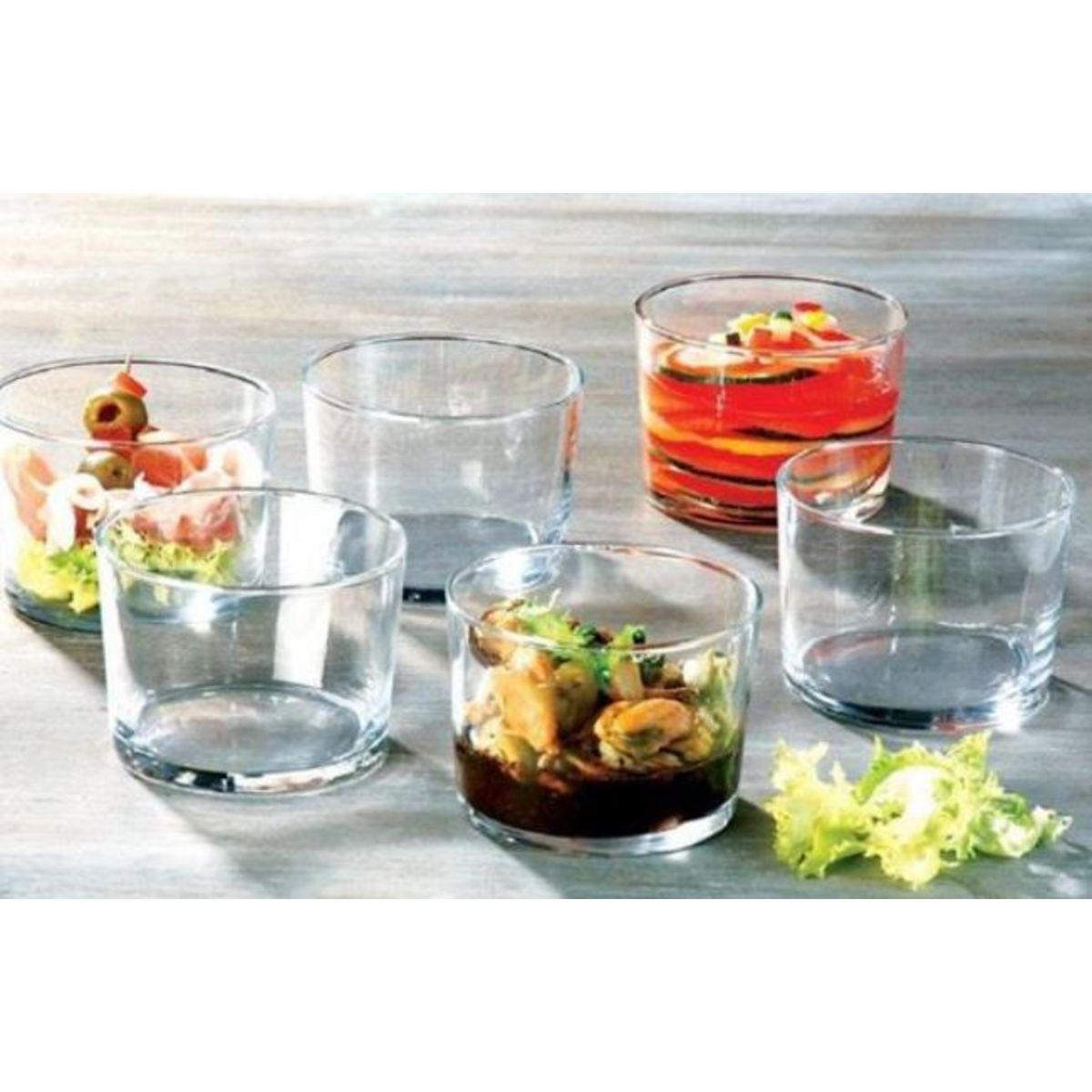 Lot de 6 verrines 23 cl TAPAS 