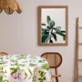 HABITABLE Nappe en toile cirée ronde Botanique - Diam. 135 cm - Fuchsia
