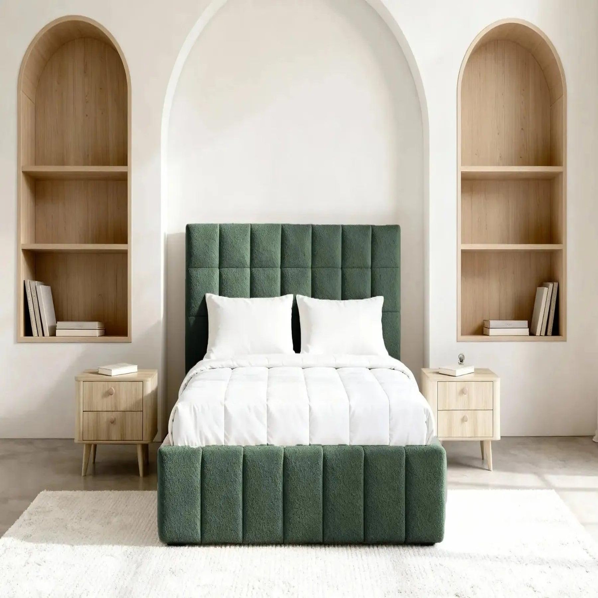 Voir la diapositive 3 : CASANOVA PARIS Florence - lit coffre tissu chenille