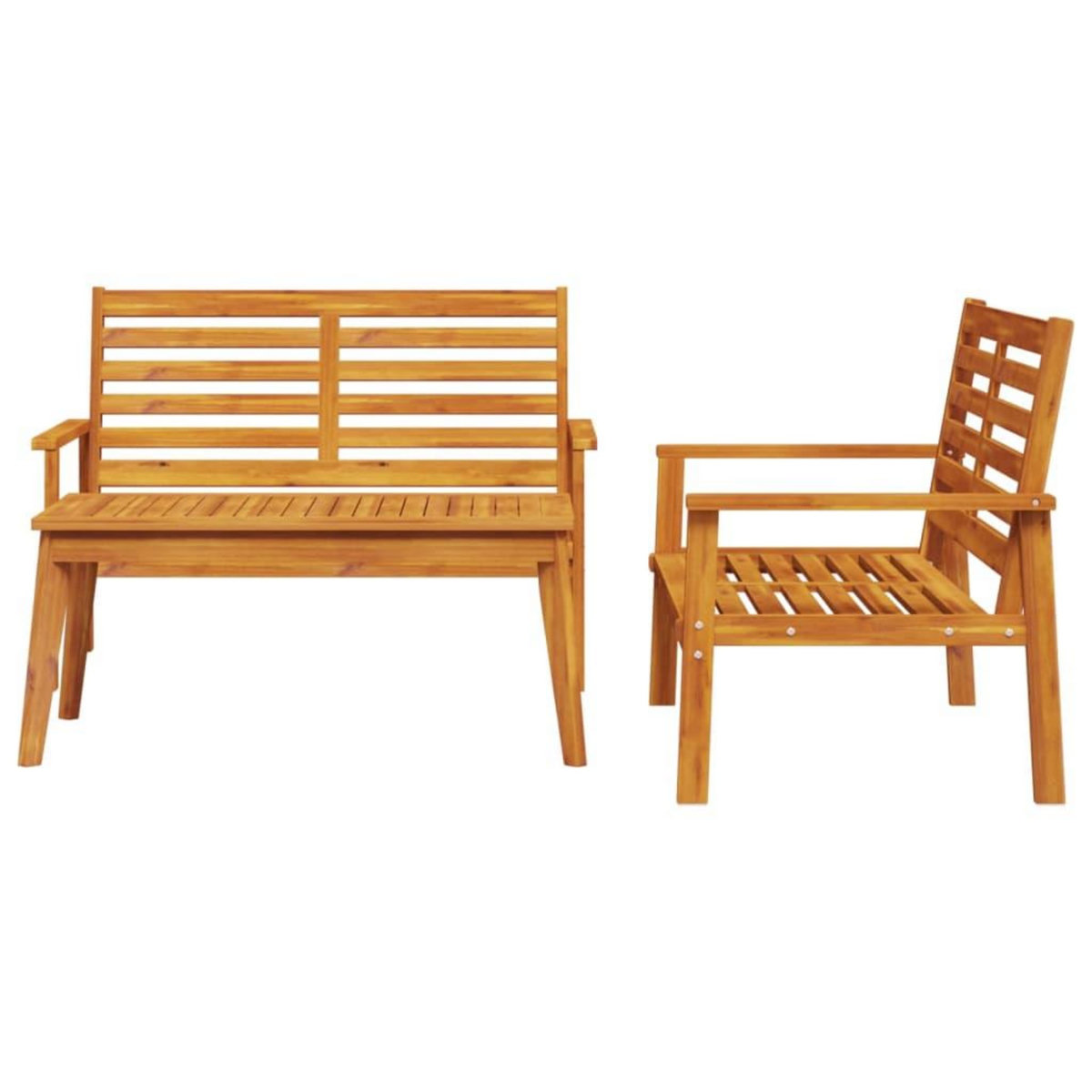 VIDAXL Ensemble de salon de jardin 3 pcs bois d'acacia solide