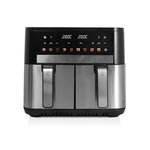 KITCHENCOOK Airscreen - Airscreen11 - Double Friteuse à Air 11l - 9 Programmes - Minuterie Numérique - 2200w