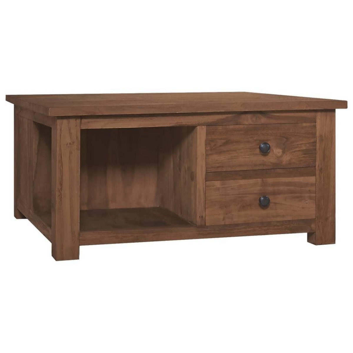 VIDAXL Table basse 68x68x33 cm Bois de teck solide