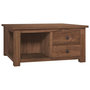 Voir la diapositive 1 : VIDAXL Table basse 68x68x33 cm Bois de teck solide