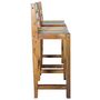 Voir la diapositive 3 : VIDAXL Tabourets de bar lot de 2 bois massif de recuperation