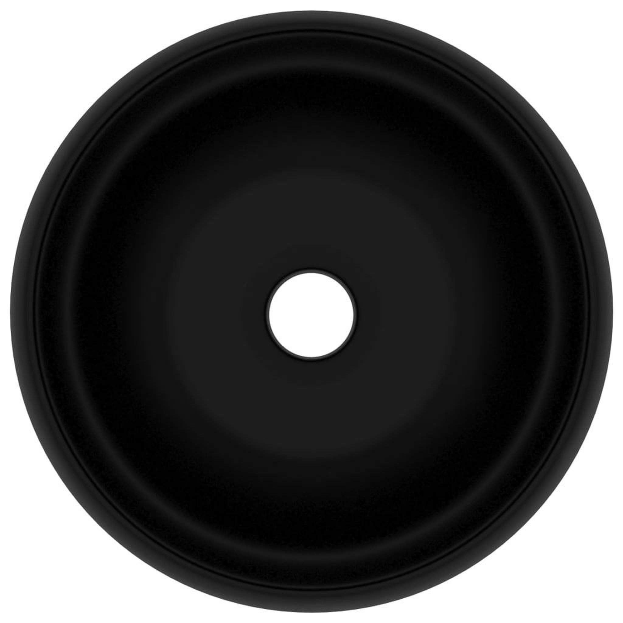 Voir la diapositive 3 : VIDAXL Lavabo rond de luxe Noir mat 40x15 cm Ceramique