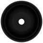 Voir la diapositive 3 : VIDAXL Lavabo rond de luxe Noir mat 40x15 cm Ceramique