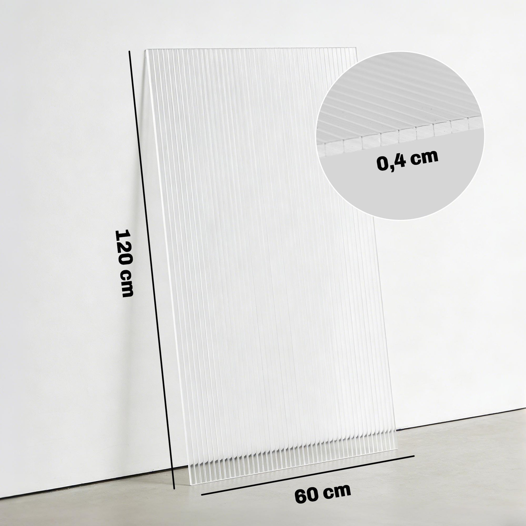 Voir la diapositive 3 : OUTSUNNY Lot de 10 panneaux polycarbonate alvéolaire 4 mm transparent dim. 120L x 60l cm
