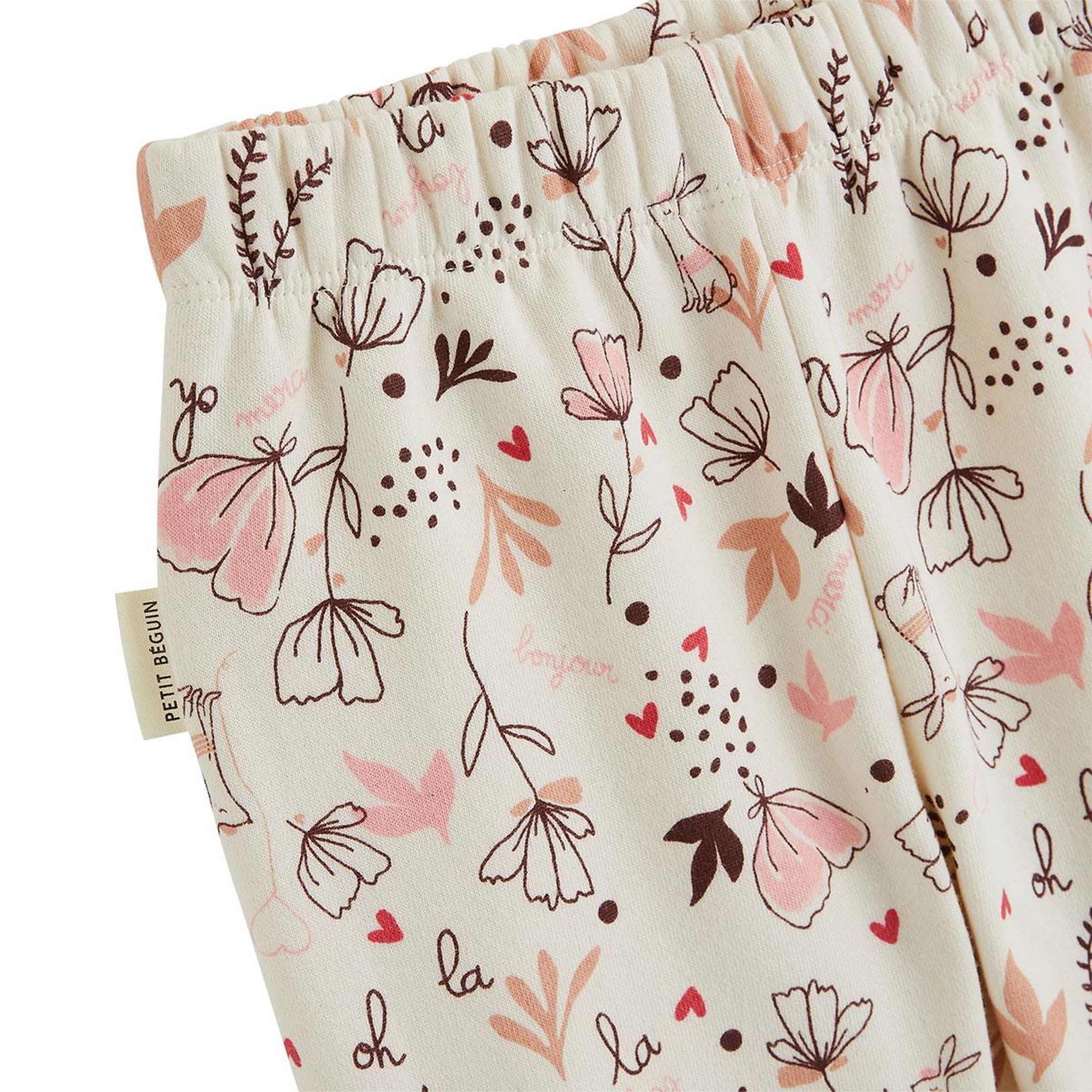 Voir la diapositive 3 : PETIT BEGUIN Ensemble bébé sweat et pantalon en molleton aimée