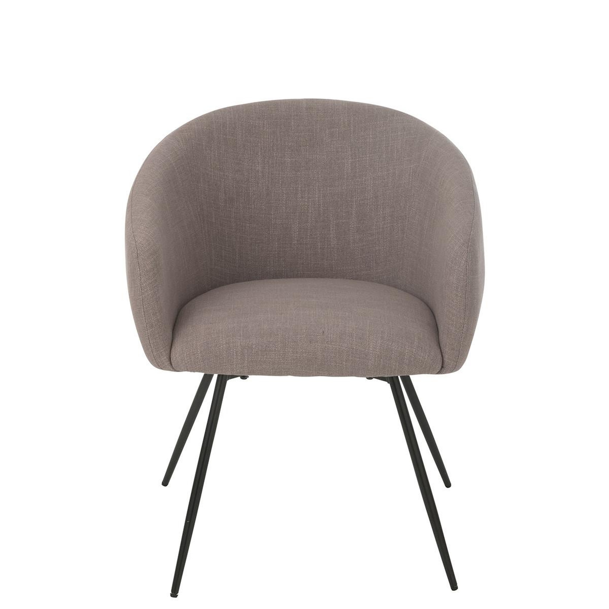Voir la diapositive 2 : J-LINE Chaise design  wales  75cm taupe