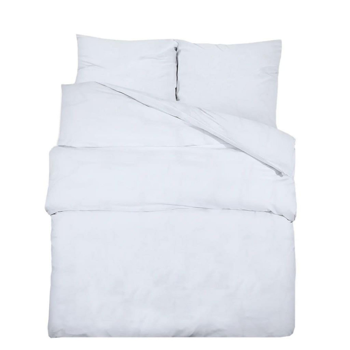 VIDAXL Ensemble de housse de couette Blanc 140x200 cm Coton