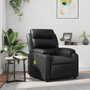 Voir la diapositive 1 : VIDAXL Fauteuil de massage inclinable Noir Similicuir