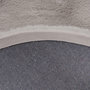 Voir la diapositive 4 : Paris Prix Tapis Uni Rond Doux à Poils Longs  Rabbit  Argent