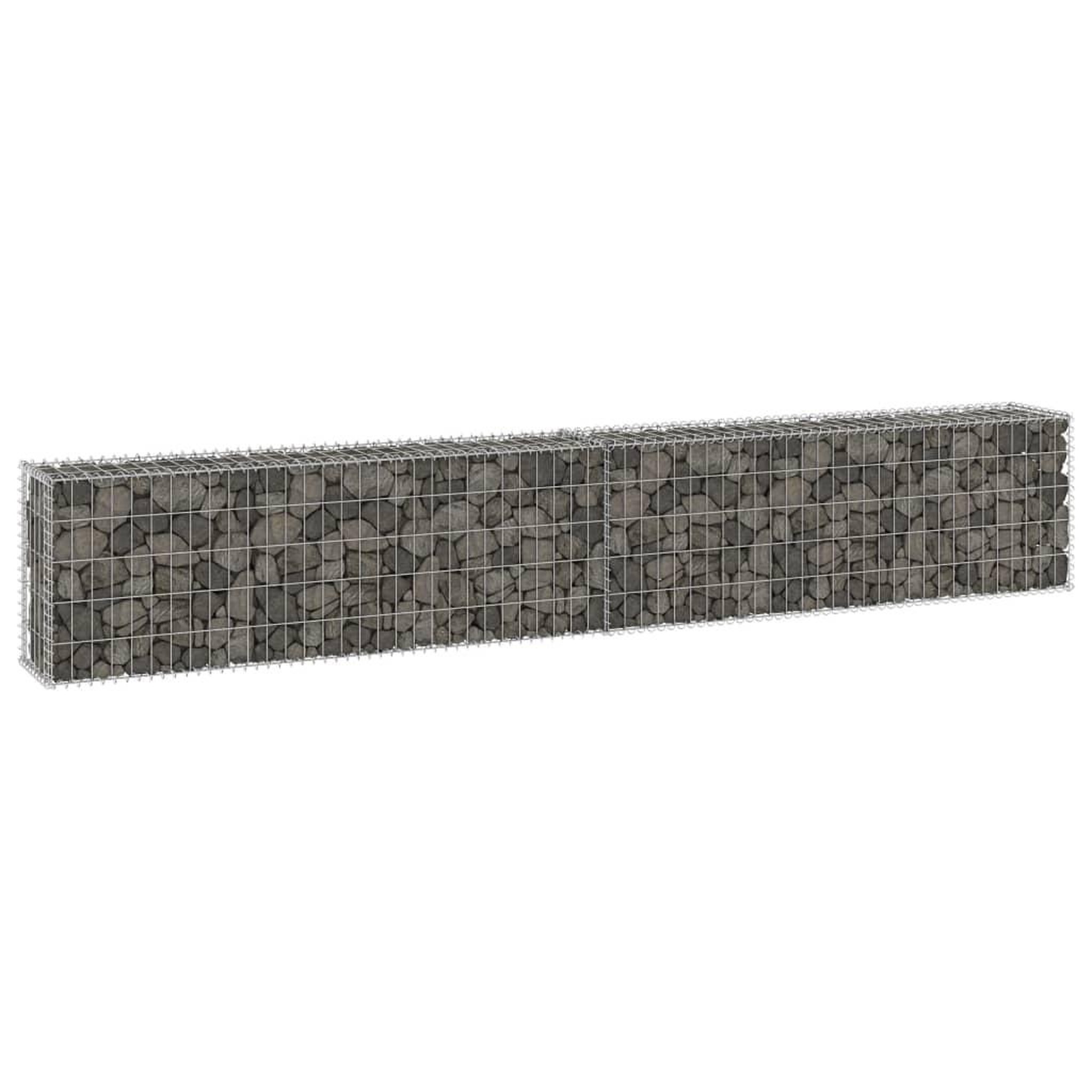 Voir la diapositive 1 : VIDAXL Mur en gabion avec couvercles Acier galvanise 300x30x50 cm