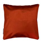 Paris Prix Housse de Coussin  Shantung Steel  40x40cm Terracotta