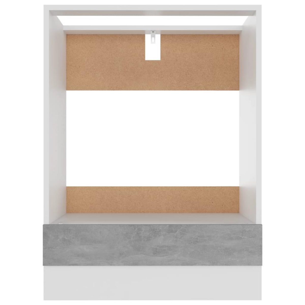 VIDAXL Armoire a four Gris beton 60x46x81,5 cm Bois d'ingenierie