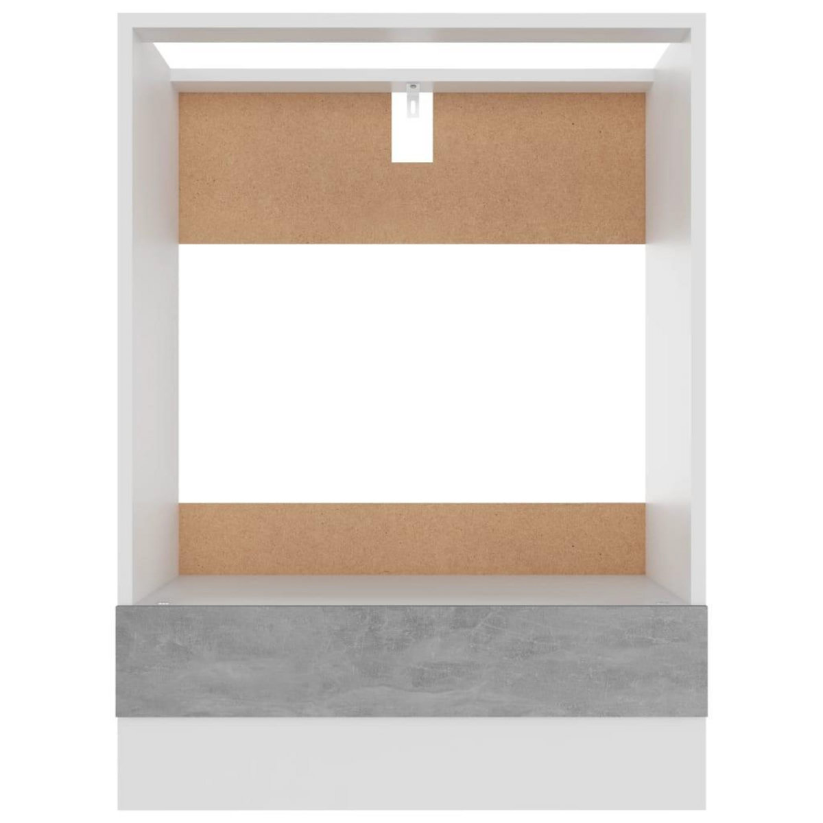 VIDAXL Armoire a four Gris beton 60x46x81,5 cm Bois d'ingenierie