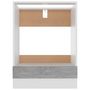 Voir la diapositive 5 : VIDAXL Armoire a four Gris beton 60x46x81,5 cm Bois d'ingenierie