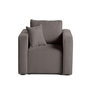 Voir la diapositive 1 : BEST MOBILIER Topaze - fauteuil - en velours texturé