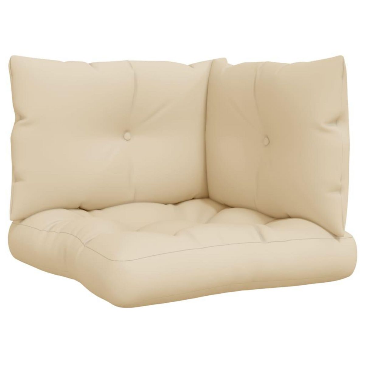 VIDAXL Coussins de palette lot de 3 beige tissu