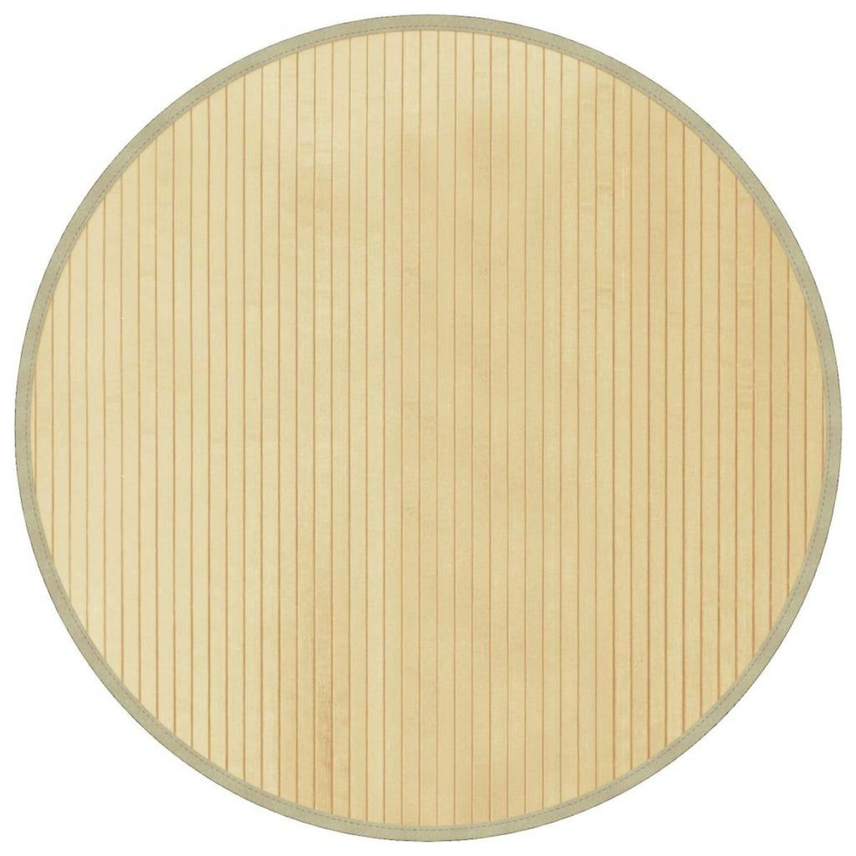 VIDAXL Tapis rond naturel clair 80 cm bambou