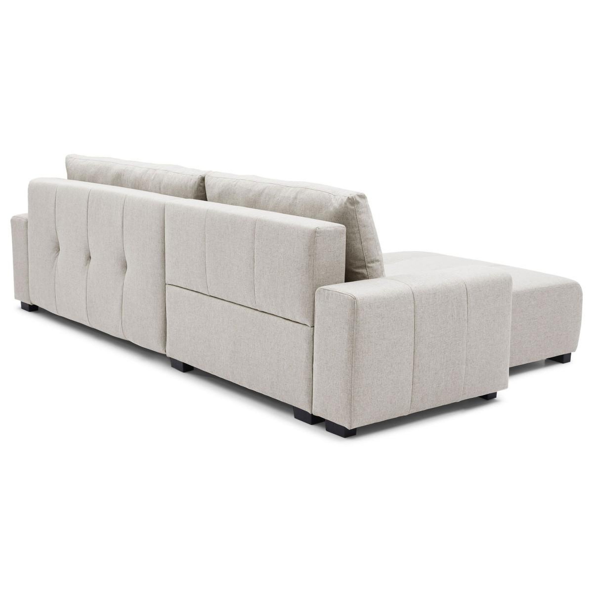Voir la diapositive 6 : Paris Prix Canapé d'angle convertible  marcus  292cm beige
