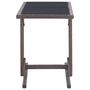 Voir la diapositive 3 : VIDAXL Table de jardin Marron 110x53x72 cm Verre et resine tressee
